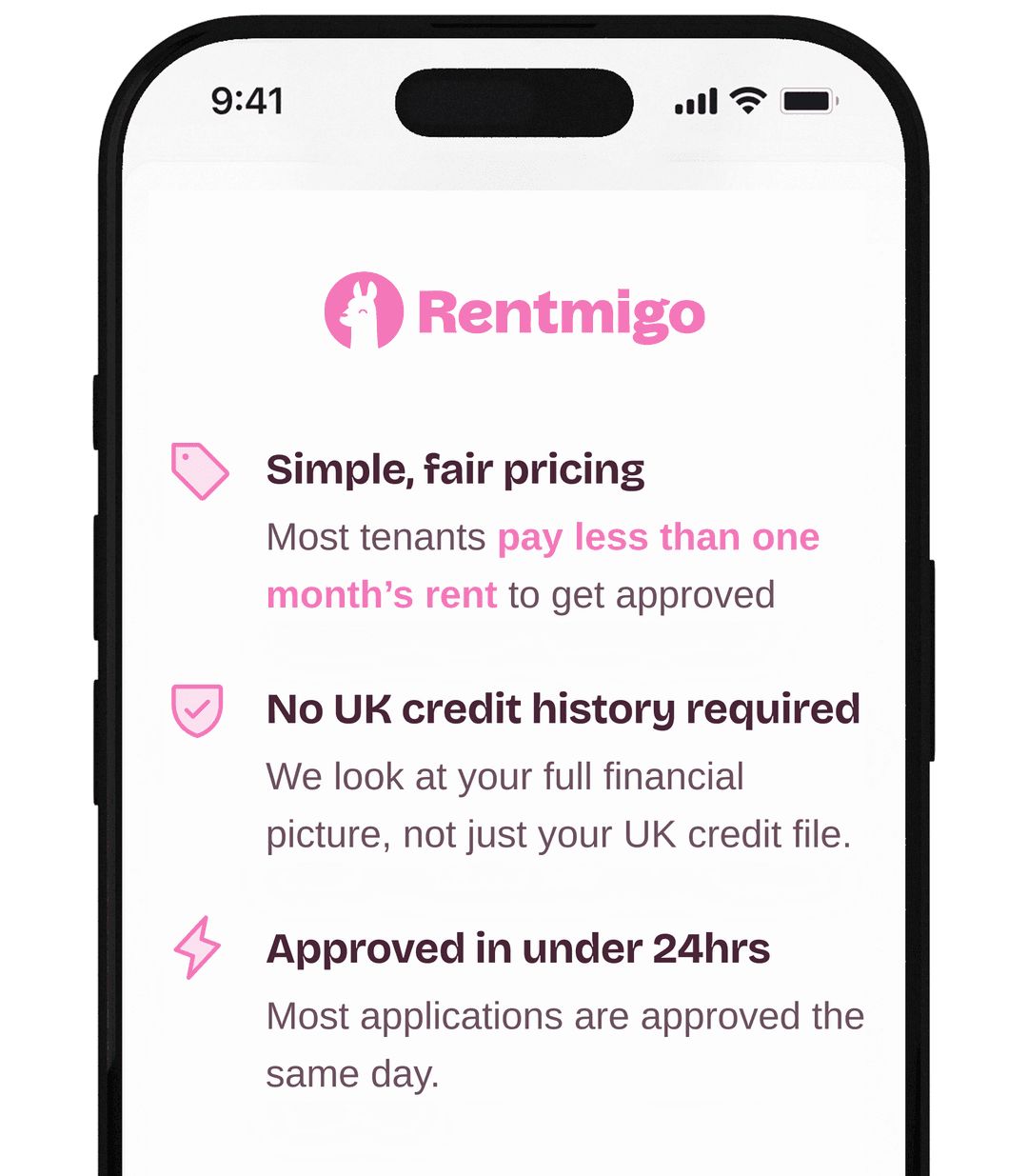 Rentmigo app preview